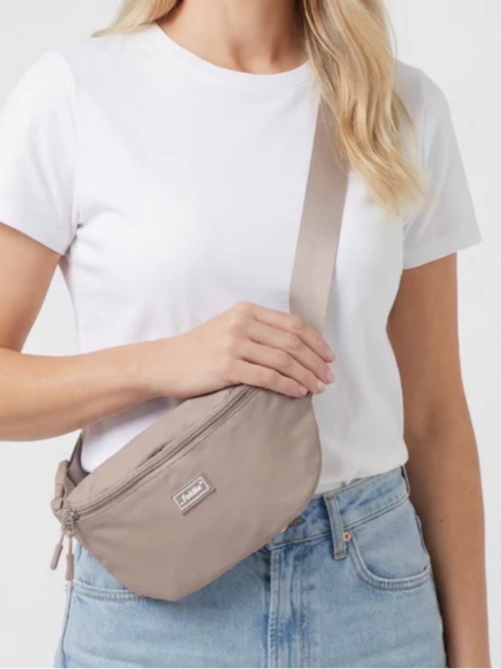 The Foldie, Crossbody Fanny Pack Travel Belt Bag — Casual Hands-Free Carry